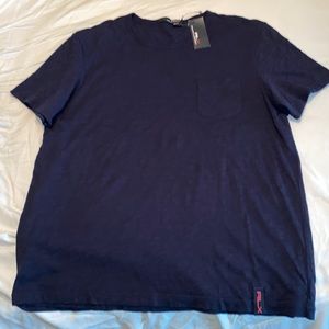 Brand New Never Worn Blue Ralph Lauren RLX   XL Blue Double Layer T-shirt